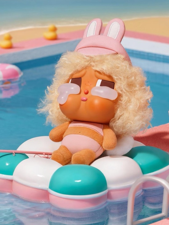 POP MART Accessories - POP MART CRYBABY Vacation Mode On Full Sail Vinyl Plush Pendant Keychain